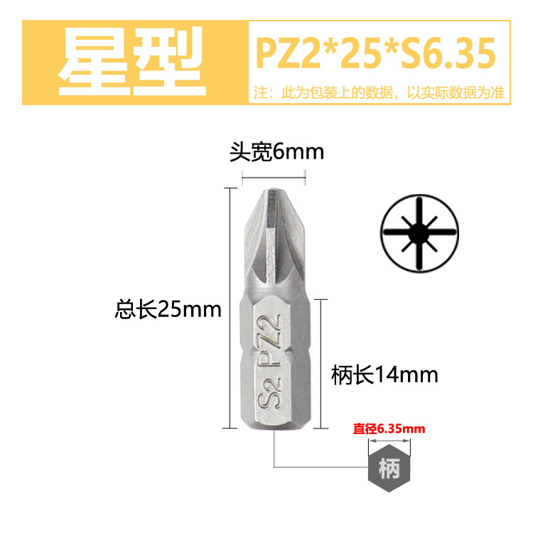 Star -type PZ2*25mm