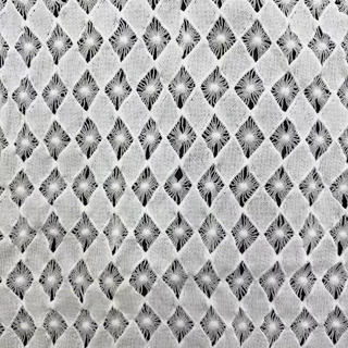 牛奶丝白色水溶蕾丝面料几何格子花边辅料Hollow Out Lace Fabric