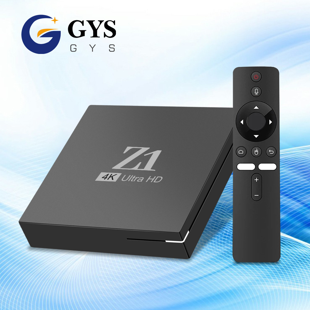 工厂外贸Z1网络机顶盒Android15电视机顶盒双频蓝牙语音遥控TVBOX