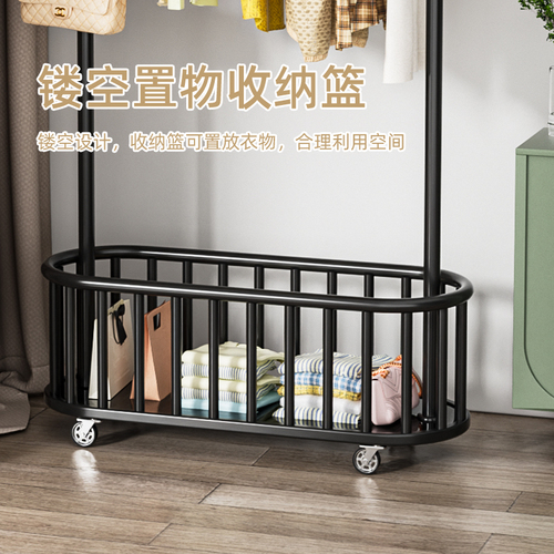 Cactus coat rack floor-standing bedroom clothes rack movable home living room clothes storage rack light luxury coat rack