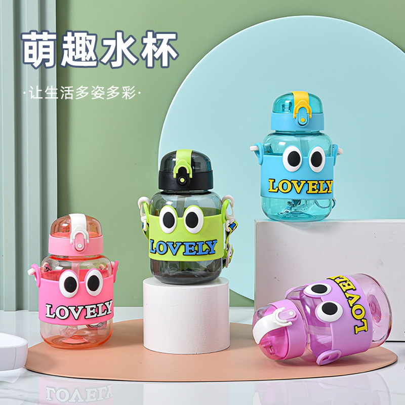 2024 nueva taza de agua taza de dibujos animados taza de estudiantes taza de paja taza de plástico taza de agua dulce taza de agua
