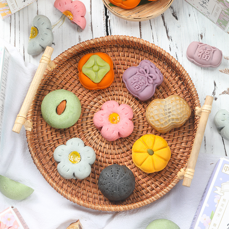 Internet celebrity peach blossom pastry, high-looking pastry, engagement banquet, dessert table decoration, Chinese dim sum, casual snacks