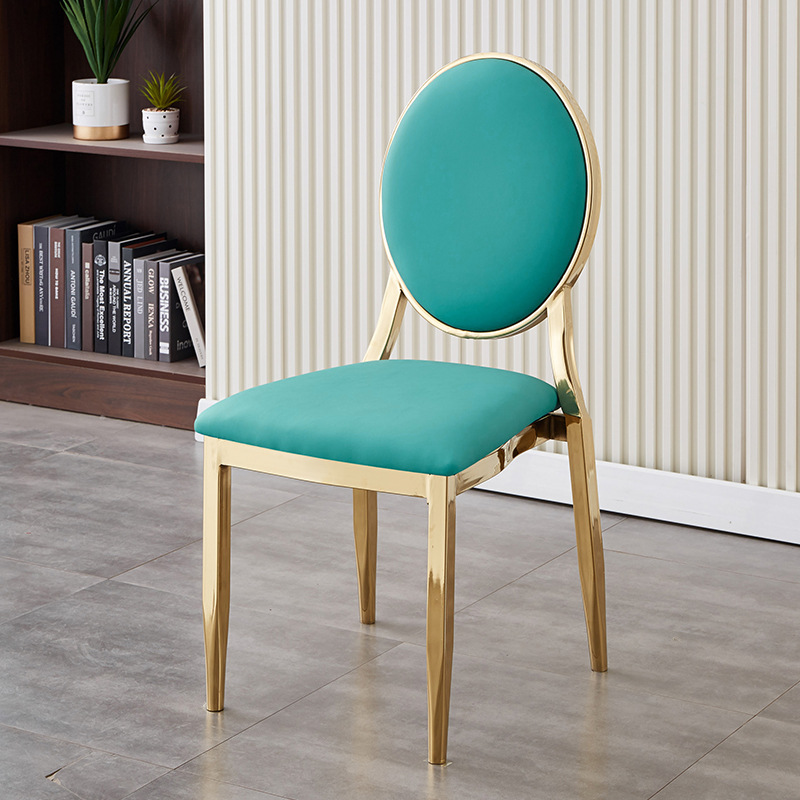 Mesa y silla de comedor multifuncional moderna simple boda gran reunión banquete silla de respaldo mesa y silla de comedor de hotel familiar