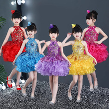 六一儿童演出服女童跳舞公主裙幼儿园大合唱蓬蓬纱裙班级舞蹈服装