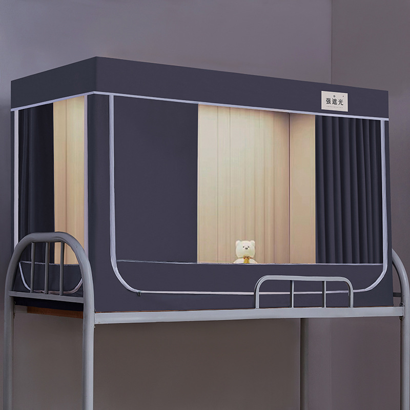 Nueva B20S recubrimiento de seda engrosada fuerte sombreado dormitorio superior e inferior litera estudiante mosquitera 0,9 m soporte de acero inoxidable