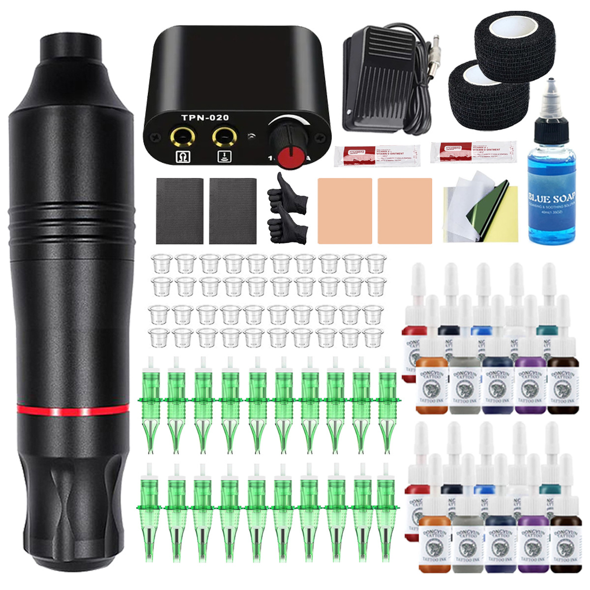 검은 문신 기계