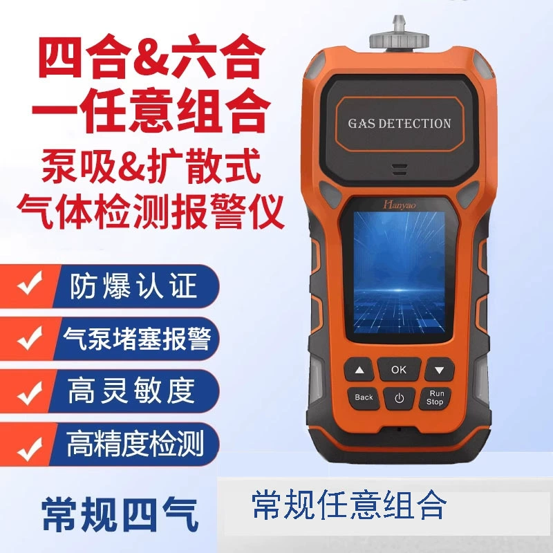 Детектор газа от производителя, детектор токсичных и вредных газов, композитный детектор газа, газоанализатор