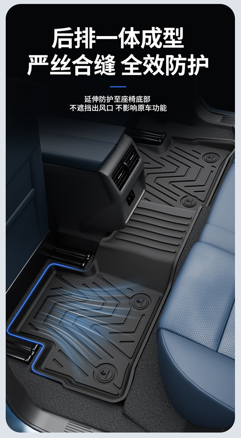 Suitable for Nissan X-Trail, Qashqai, Sylphy, Teana, N6, N7, All-Weather Tpe Car Floor Mats