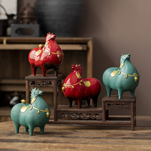 马上有钱陶瓷马摆件酒柜客厅卧室家居轻奢装饰品公司年会实用礼品