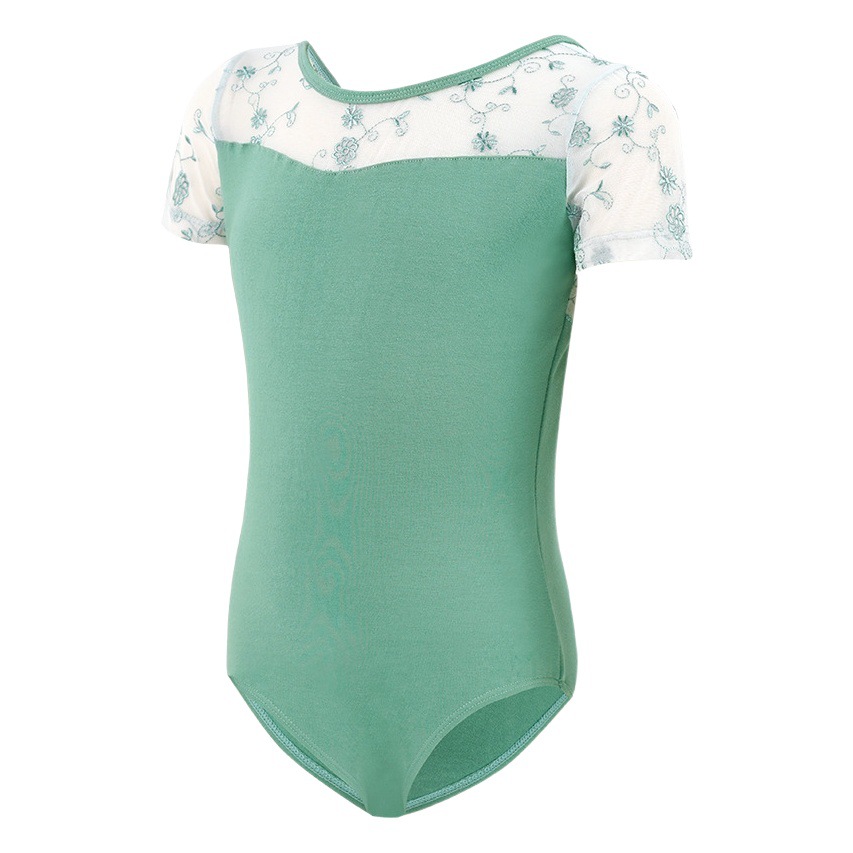 Ropa de baile para niños ropa de verano para Niñas Ropa de baile latino para niños manga corta gimnasia danza China clasificación ropa de rendimiento