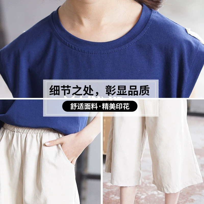 Summer clothing, set, children's summer trousers, direct factory sales, children's clothing, Korean style, for teenagers