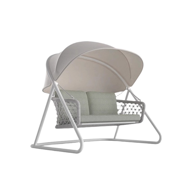 Silla columbrante al aire libre impermeable y protegida contra el sol patio sombra nórdica al aire libre balcón interior silla mecedora muebles residenciales