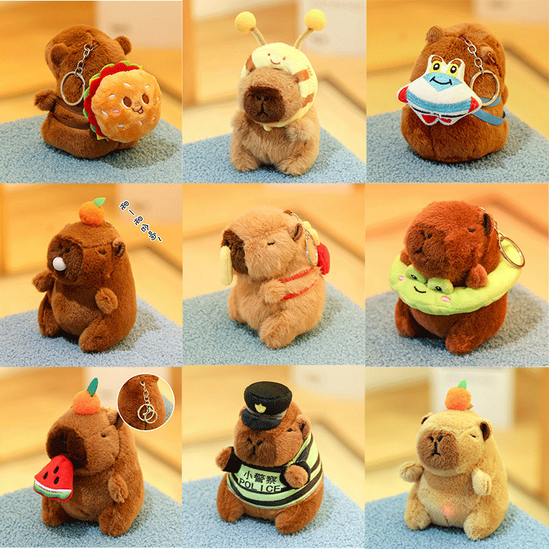 Kapibala plush toy Buddha capybara kapiba doll pendant doll machine doll wholesale
