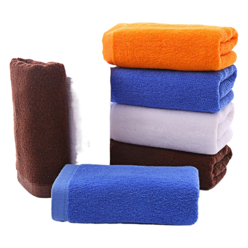 Hotel towel five-star cotton large bath towel thickened hotel club homestay hot spring bath white towel wholesale