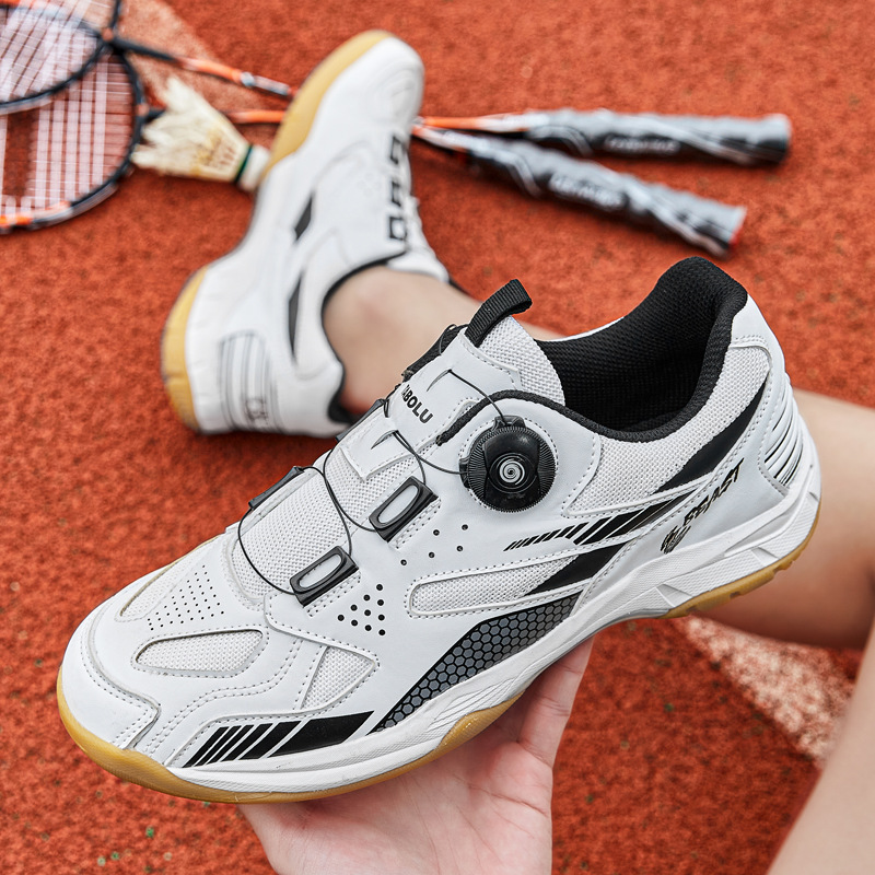 2022 New Ultra-Light Badminton Shoes Men's and Women's Students Table Tennis Shoes Cushioning Light Breathable Tennis Sneakers