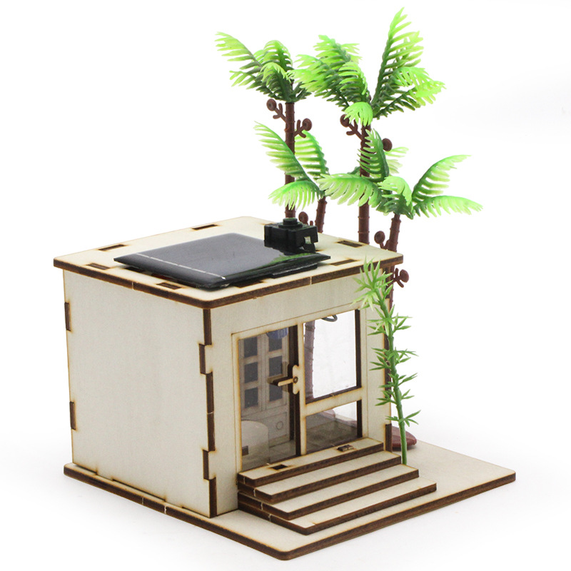 Solar energy small house 2 science small experiment primary school students science and education teaching aids model materials research stem education