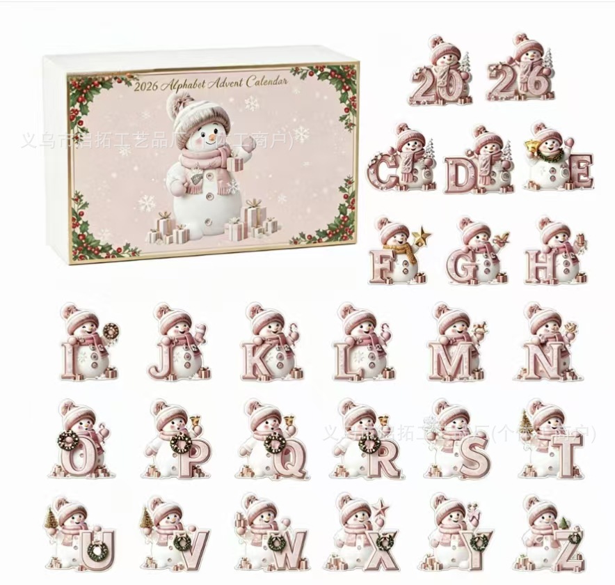 Calendario de Adviento Navideño de Cajas Sorpresa de Acrílico, Interactivo, para Navidad y Fiestas