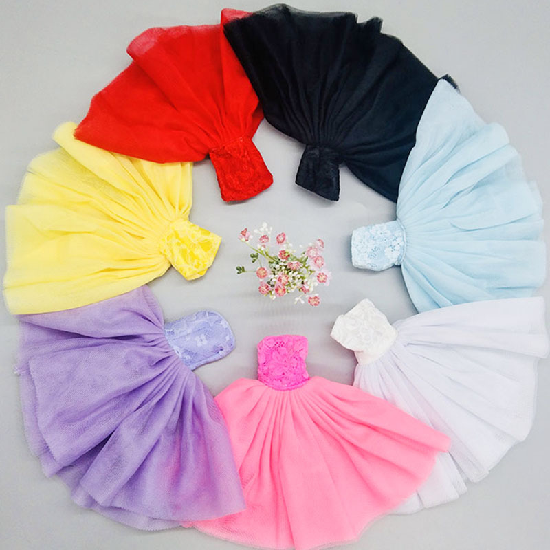 Doll Mini Skirt Mesh Small Skirt Multicolor Height 29cm Dress Up babi Wedding Dress Skirt Toy Girl