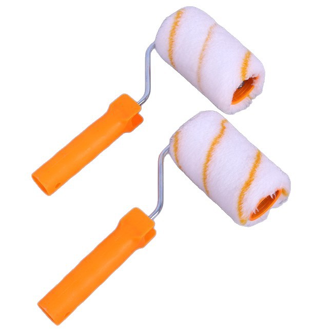 Cepillo de rodillo Cepillo de 6 pulgadas Pintura de látex Pintura de lana media y corta para pintura de reparación Cepillo de rodillo en stock
