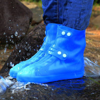 注塑鞋套防水雨天加厚防滑雨鞋耐磨雨鞋套成人防水鞋套儿童雨靴一|ms
