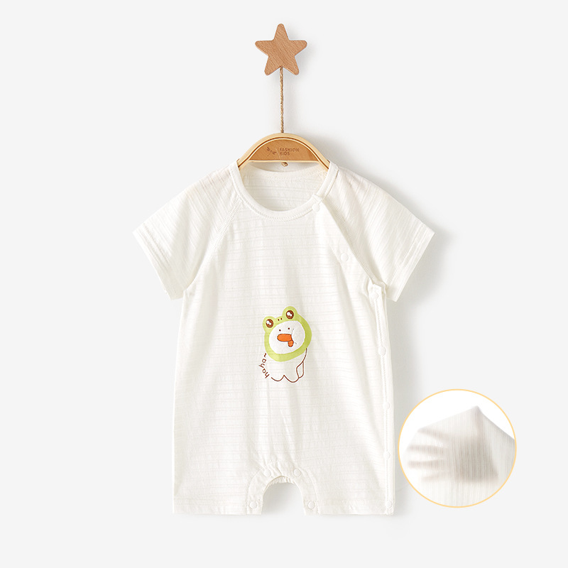 Mono para bebé, pelele fino de verano, pijama de manga corta para niños pequeños, ropa para recién nacidos, ropa para gatear, ropa de verano para niños y niñas.