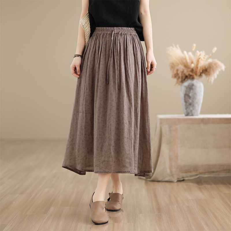 Retro cotton skirt