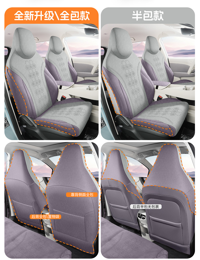 2026 Mg4 Ev Seat Cover, Suede, Free and Comfortable Version, Special Car Seat Cushion for All Seasons