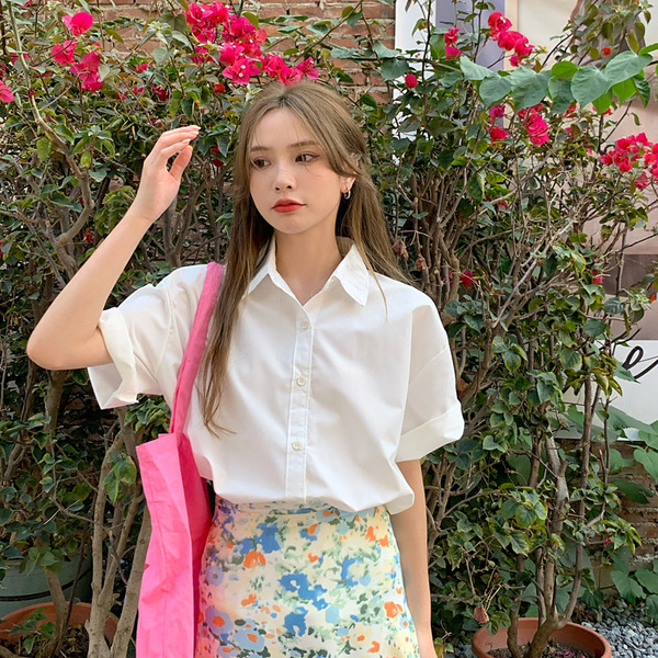 Summer thin design retro shirt