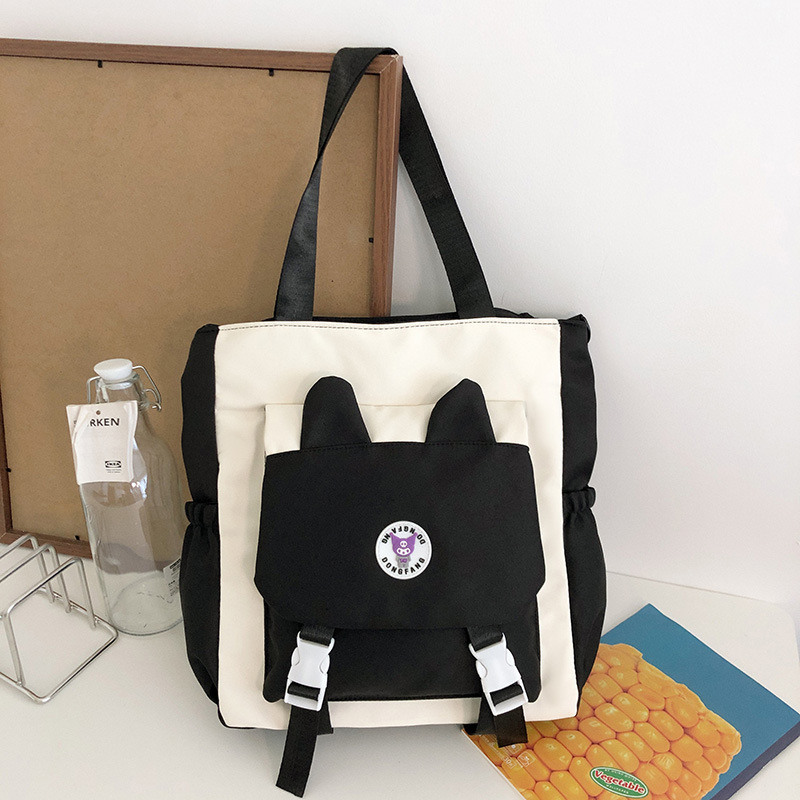 새로운 스타일 간단한 대용량 어깨 가방 부드러운 소녀 여성 핸드백 학생 교사 클래스 SCHOOLBAG 통근 토트 백