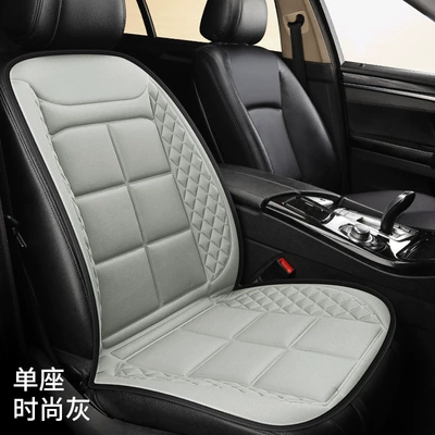 Seat cushion, seat cover 12V/24V Universal Car Seat Warming - cy226-single-seat-gray-heating-wire-heating-1224v-universal-fiber-fabric-model