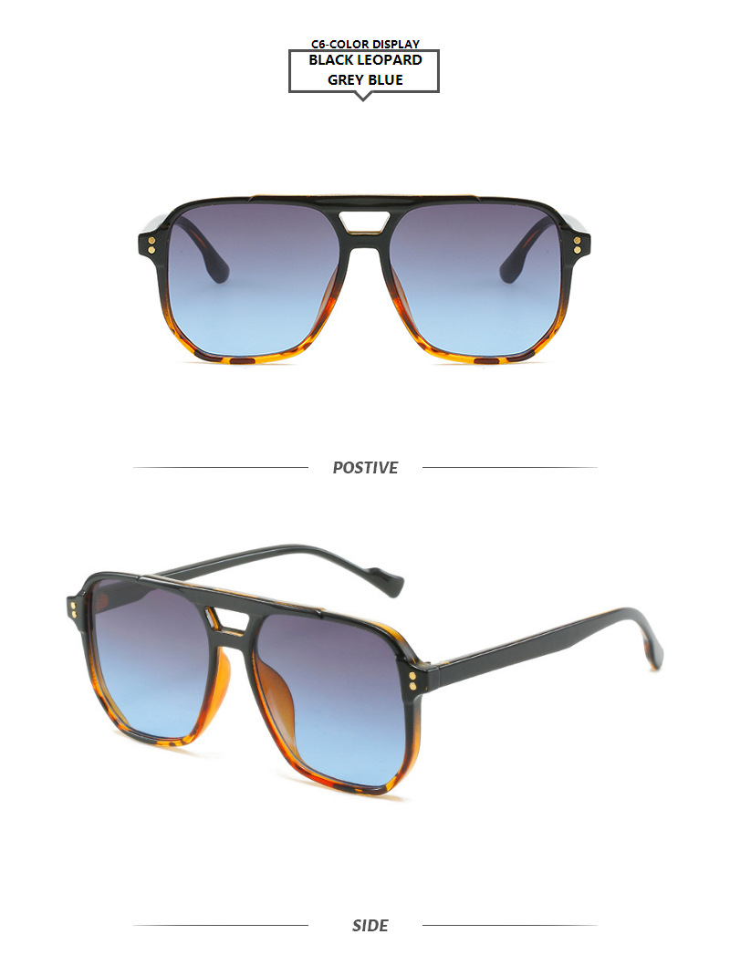 Retro Geometric Ac Toad Glasses Full Frame Men's Sunglasses display picture 4