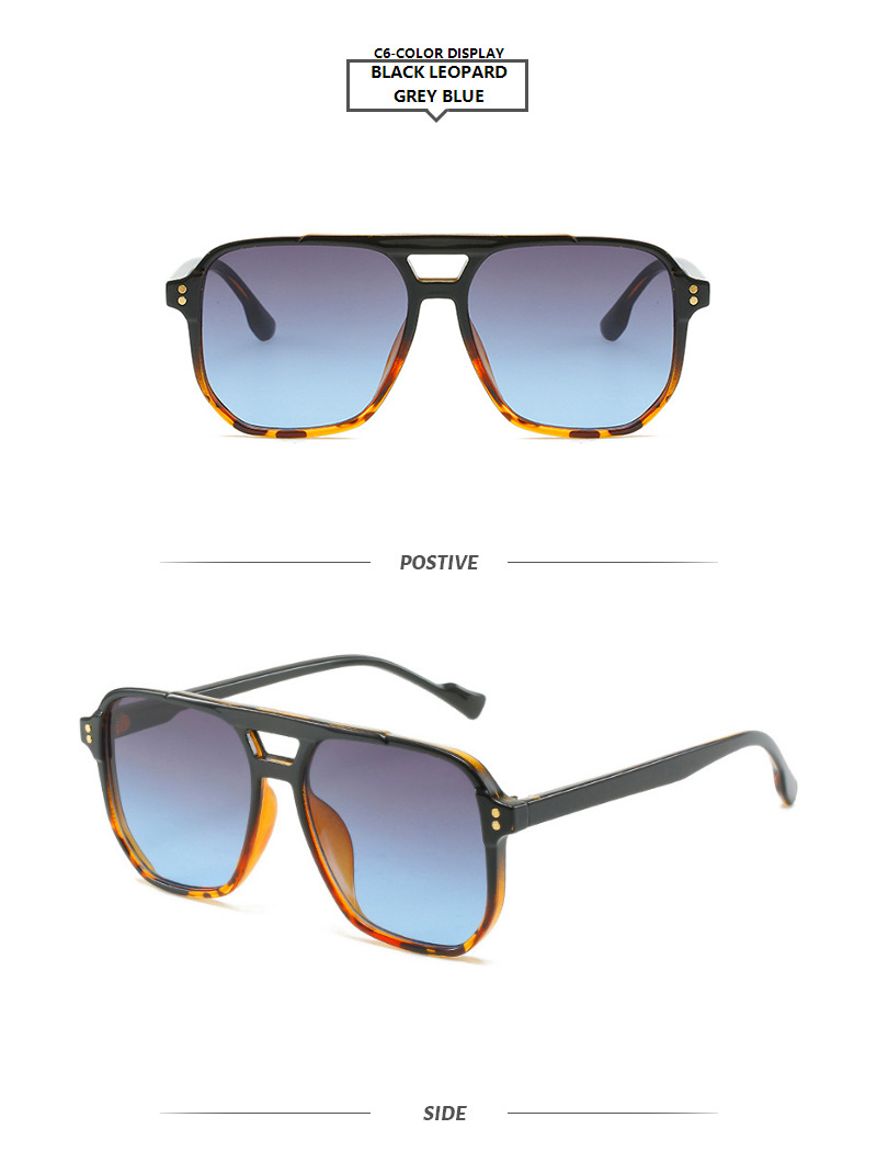 Geometric Pattern Unisex Gender Retro Geometric Ac UV400 Protection Toad Glasses Full Frame Men's Sunglasses