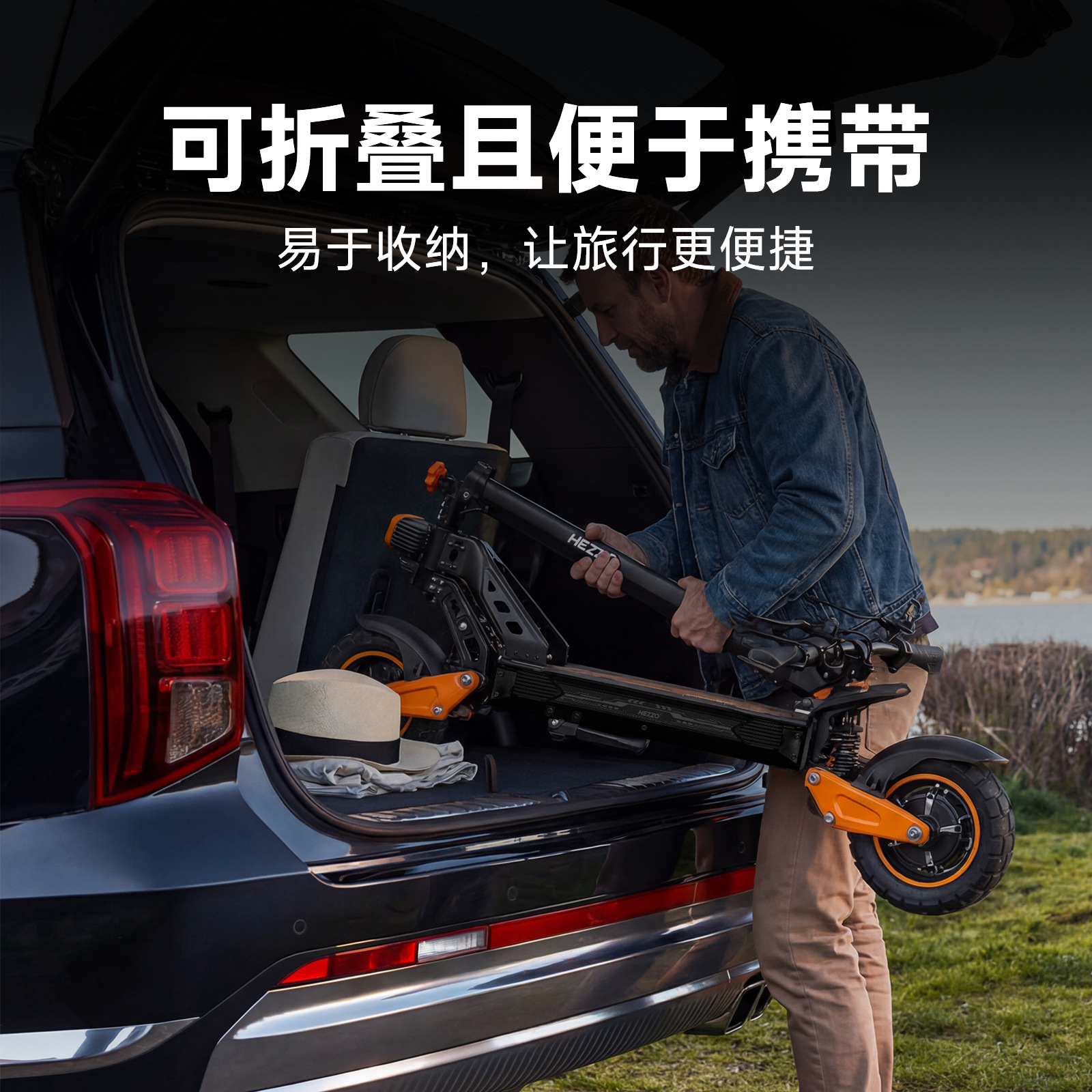 Cross-Border F3 Mountain Off-Road Electric Scooter 1600W Long-Range High-Power Foldable Single-Drive Electric Scooter
