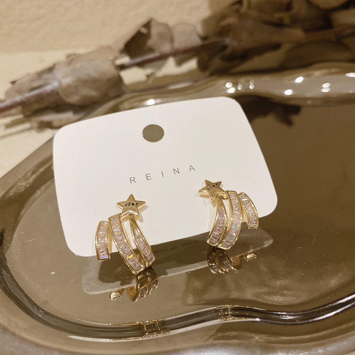 Fashion Heart Shape Bow Knot Copper Inlay Artificial Pearls Zircon Earrings 1 Pair