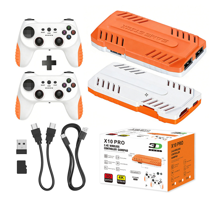 Cross-Border New Model X10 Pro Game Console 2.4g Wireless Connection Tv HDMI High-Definition Home Game Console Arcade Machine