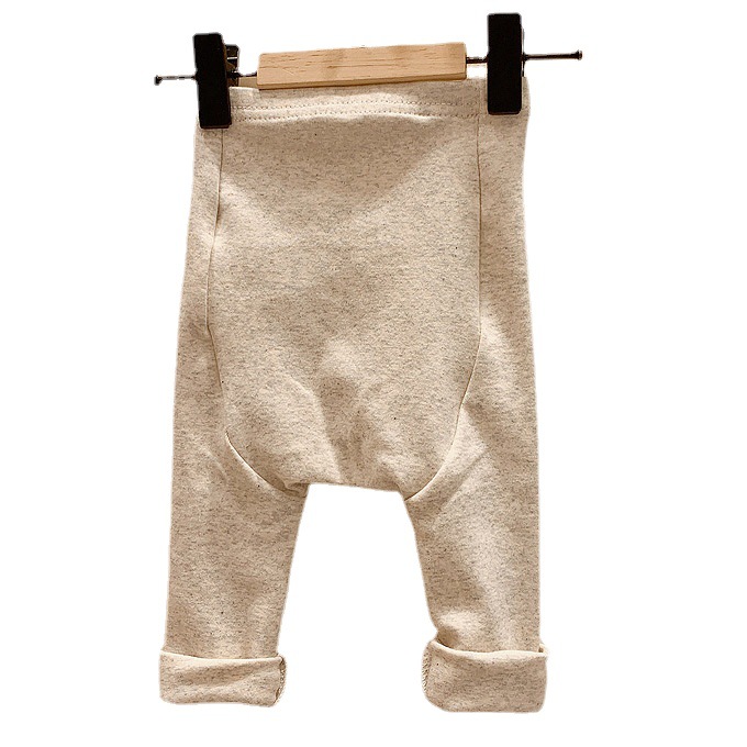 Bebé grande PP pantalones otoño bebé polainas versátil color sólido pantalones otoño niños y niñas coreano pantalones casuales ropa de otoño