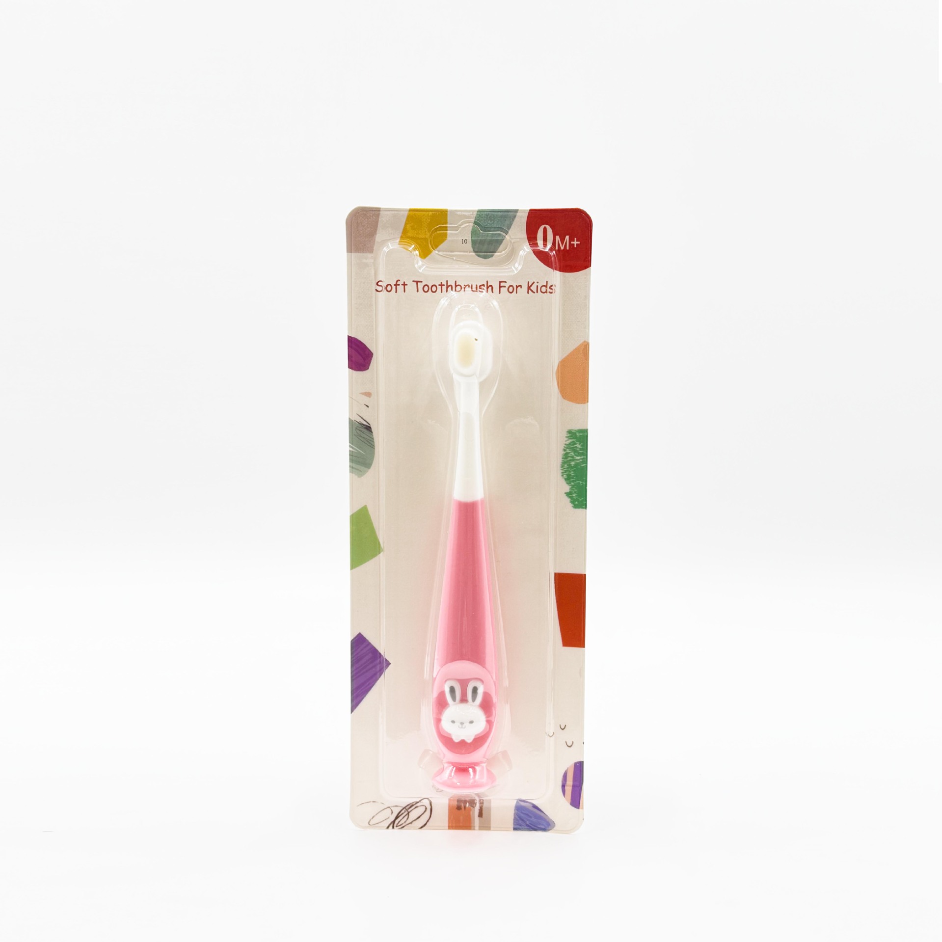 Cepillo de dientes de cabello suave de dibujos animados para niños, cepillo de dientes de cabello suave de conejo, 1 - 12 años de edad, dientes de limpieza oral de cabello suave para bebés