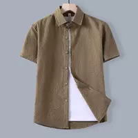 Однотонная шёлковая мужская модная рубашка для отдыха, slim fit