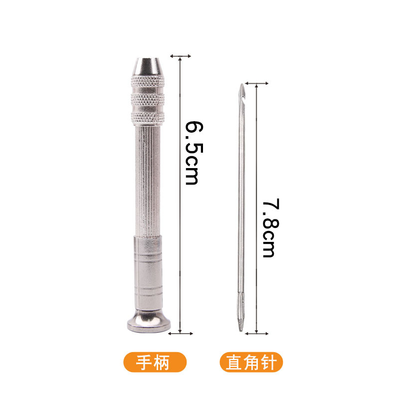 Miles de conos pueden cambiar la cabeza de reparación de punzón multifuncional costura de cuero punzón aguja herramienta de reparación de zapatos espesor crochet al por mayor