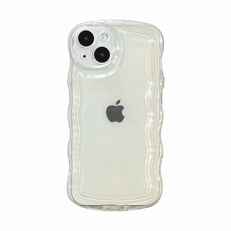 Чехол для телефона (Apple) iPhone 13, прозрачный волнистый защитный чехол, тонкий легкий