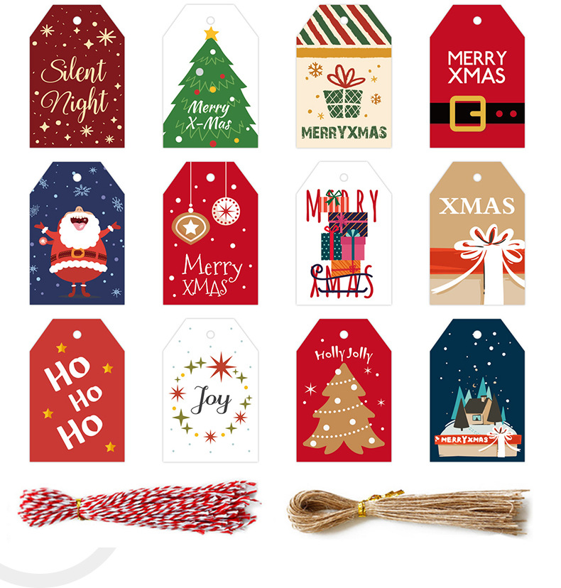 Christmas Festival Christmas Tree, Bow Knot Pattern Print Craft Christmas Christmas Tree Bow Knot Party Card