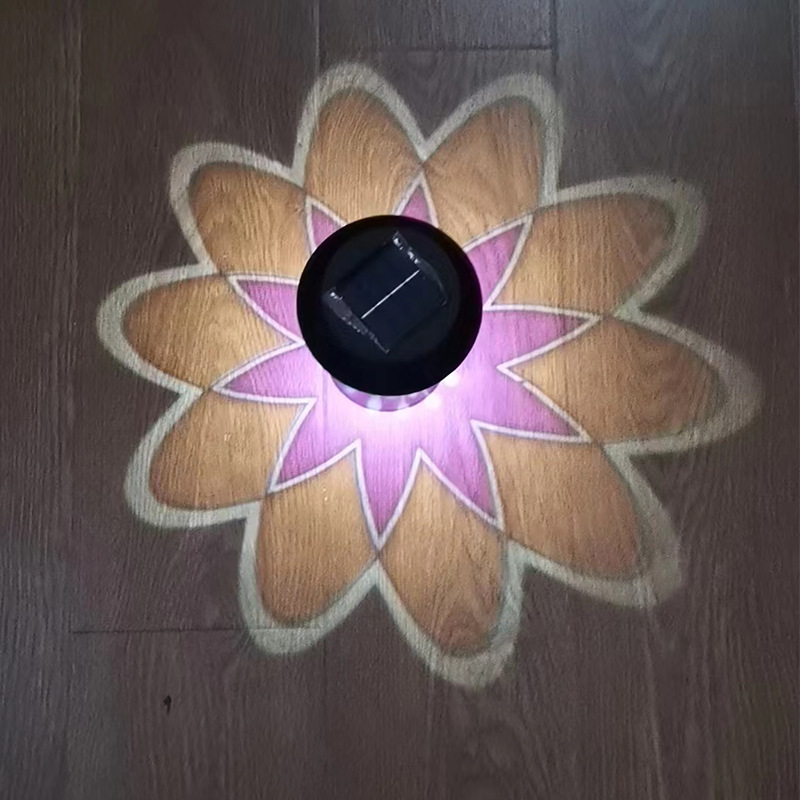 Cross-Border New Solar Projection Lamp Wall-Mounted Lawn Dual-Use Outdoor Waterproof Courtyard Villa Lawn Decorative Lamp