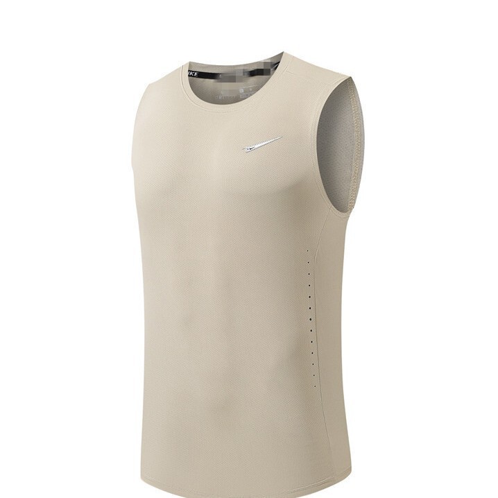 Brand Logo T-Shirt Summer Outdoor Sports Quick-Drying Clothing Men's Fitness Running Clothing Marathon Sleeveless Round Neck Vest Brand Logo T-Shirt Summer Outdoor Sports Quick-Drying Clothing Men's Fitness Running Clothing Marathon Sleeveless Round Neck Vest