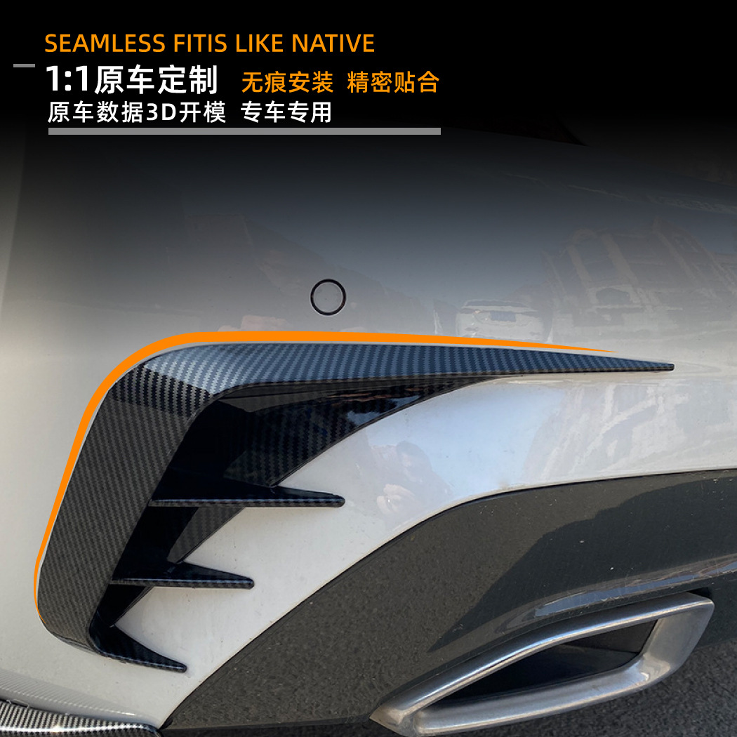 Pegatinas de Cuchillo de Viento Trasero BMW Serie 3 G20 320i 330i de Plástico ABS Autoadhesivo para Modificación