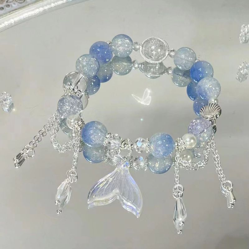 鱼尾合集恋与深空 祁煜印象手链小众高颜值流苏鱼尾手串珠来自深|undefined