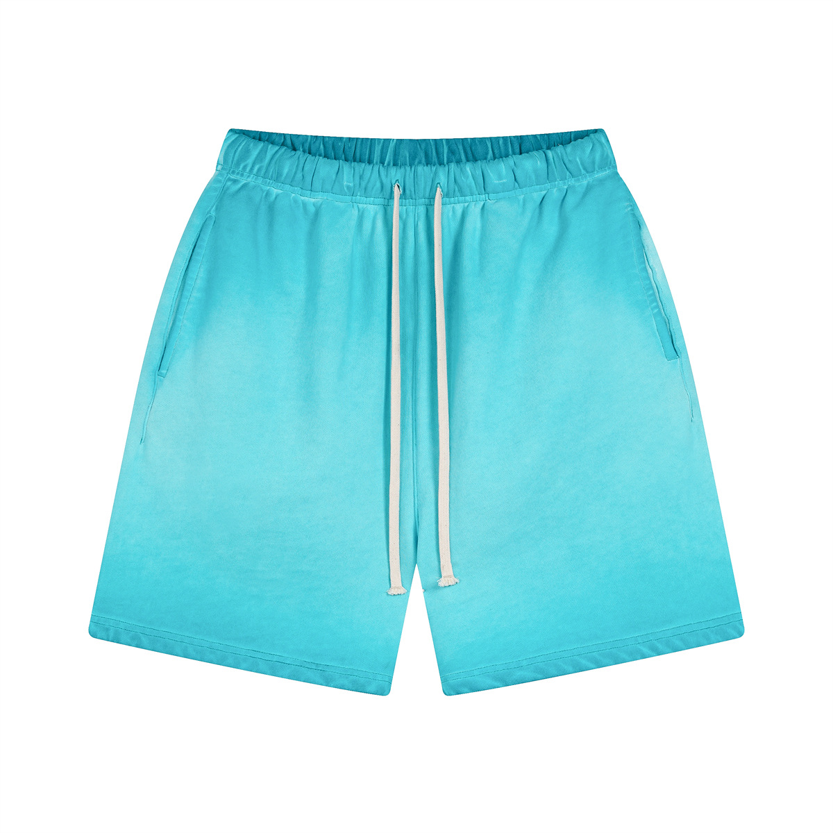 Pantalones cortos de verano para hombre, estilo vintage, delgados, con efecto desgastado, teñidos con cera, retro, de cinco puntos. image 14