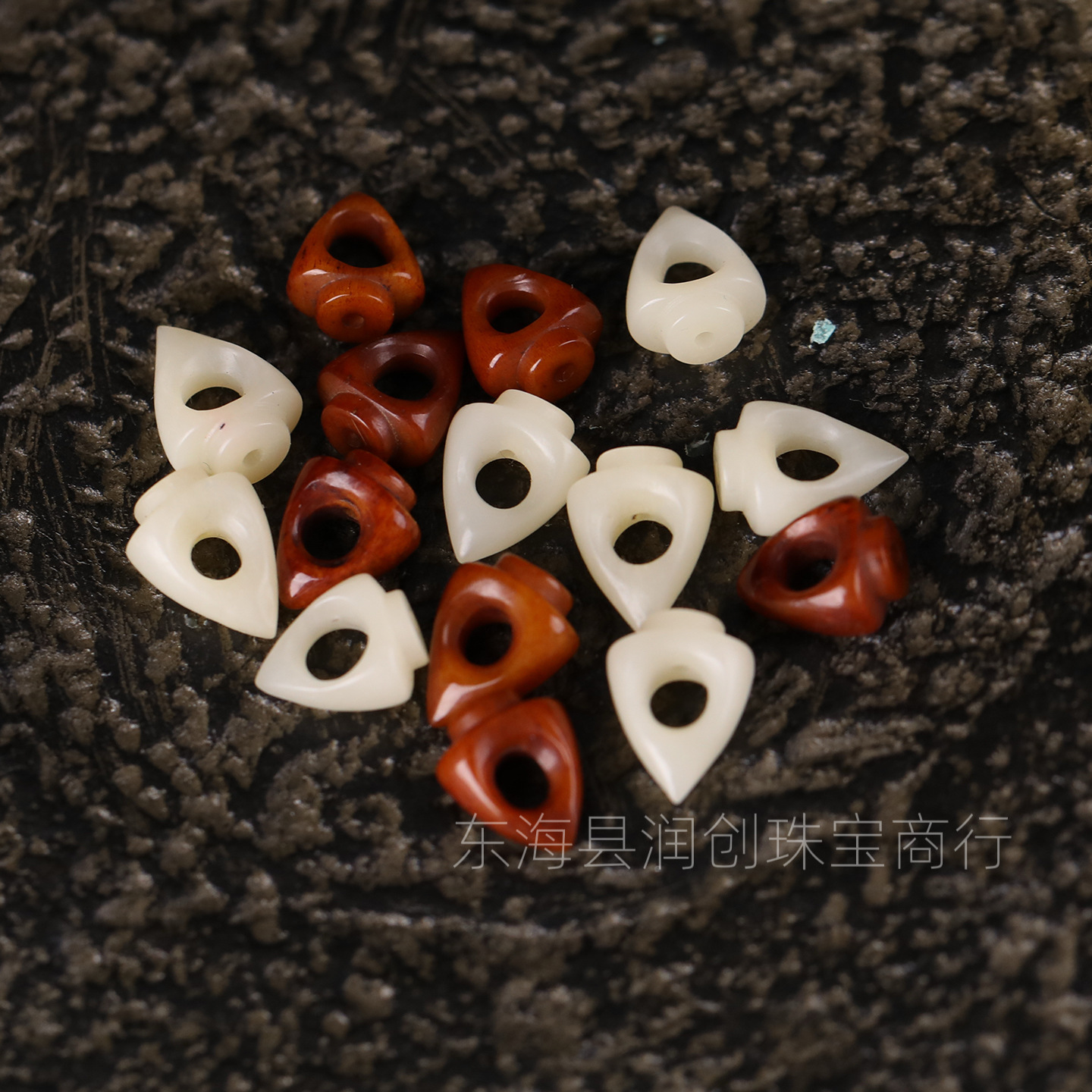 Xizang-style camel bone tail beads, triangular spacer beads, DIY bracelet accessories, disciple beads, decorative accessories