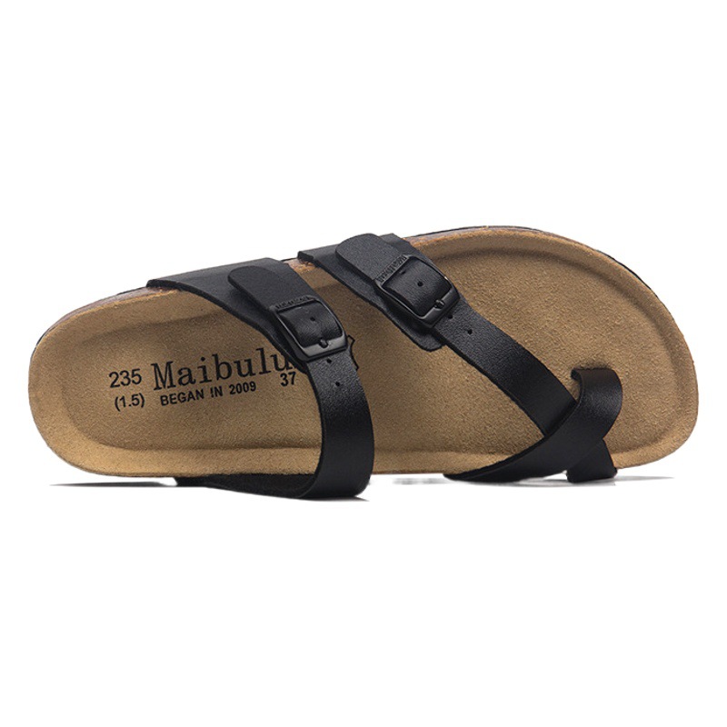 Zapatillas de corcho planas para hombres y mujeres pareja más tamaño al aire libre playa verano color pareja zapato cubierta toe Ventas Directas la fábrica