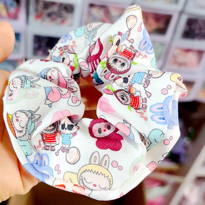 Dibujos animados de lazo para el cabello grueso lindo Rab Bu Stitch accesorios para el cabello de niña bola lazo para el cabello gomas elásticas círculo para el cabello accesorios para el cabello