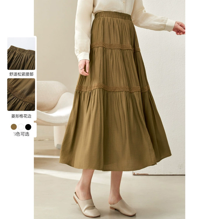 [Сладкая юбка для торта темпераментная модная кружевная юбка] Funny Show большой размер женский толстый mm2025 весенний новый